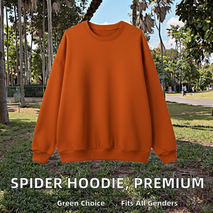 Sudadera con Capucha Casual de Alta Calidad, Diseño de Araña con Pedrería, Talla Grande, Resistente a las Arrugas, Bordada, Color Personalizado - Product Image 2