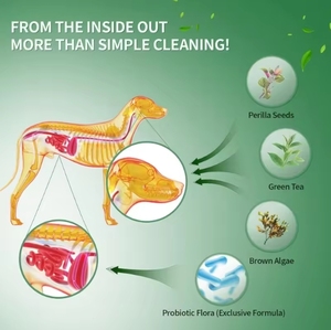 Polvo Limpiador Dental para Perros, Limpia Suavemente los Dientes <span class=keywords><strong>de</strong></span> las Mascotas, Promueve la Salud Bucal, Elimina el Sarro y las Manchas Amarillas - Product Image 4