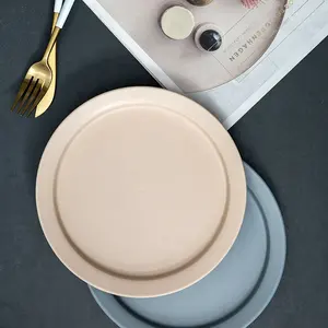 restaurant dinner kitchen draining dish rakes reusable ceramic 7 8 10 inch round plates