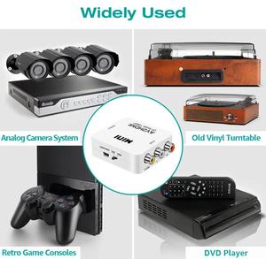 งานฉลองภาพความเข้ากันได้แบบ HD แบบสากลสินค้าขายดีในยุโรป & เรา: AV2HDMI <span class=keywords><strong>RCA</strong></span> เป็นอะแดปเตอร์ HD - Product Image 6