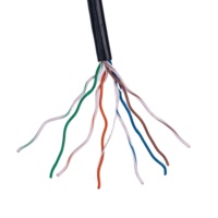 Câble réseau LAN Cat 5e UTP/FTP/SFTP de 305 m en bobine, 24 paires torsadées, 23 AWG, câble Ethernet extérieur Cat5e