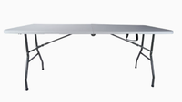 Großhandel Blooming FT-03 Moderne Rechteckige Klappbare Plastiktische und -stühle 4ft 5ft 6ft Villa Outdoor Ess- und Picknick-Set