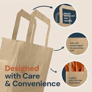 Custom Printed Eco-friendly Recyclable Coated Paper Cotton Rope Handle Die Cut Handles Offset Printing Gift <b>Craft</b> <b>Bag</b> Paper <b>Bag</b> - Product Image 5