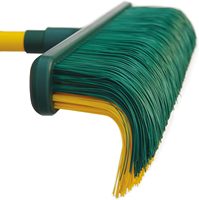 Râteau à gazon à poils incurvés Smart Telescoping Hand Heavy Duty Garden Leaf Outdoor Yard Patio Push Broom