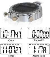 Metal Cep Kronometresi, Geri Çağırma Özellikli Spor Dijital Koşu Kronometresi, LCD Profesyonel Kronometreler