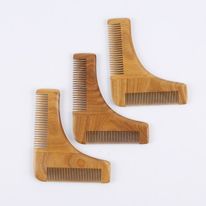 Verde naturale legno <span class=keywords><strong>di</strong></span> sandalo viso barba pettini uomo barba capelli <span class=keywords><strong>pizzetto</strong></span> forma baffi modello - Product Image 5