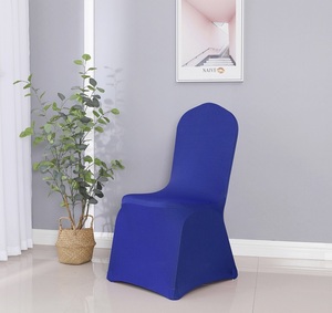 Housse de chaise Platinum-Housse de chaise élastique blanche pour événement de banquet de mariage-Housse de chaise en spandex - Product Image 3