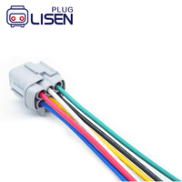 Conector de Luz para Faro Delantero LISEN 6185-1175 PB295-06120, 6 Pines, Hembra, para Automóvil