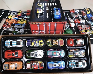 Mini-Rückzieh-Spielzeugautos aus Legierung, Container-Geschenkset, Streckenaufbewahrung, Fahrzeug-Spielset, Familienspaß, Kindergeburtstag-Gastgeschenke - Product Image 4
