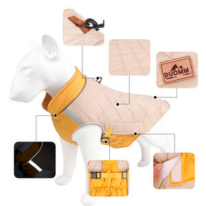 Manteau pour chien en coton uni classique et moderne, imperméable, pour petits chiens jusqu'à 5XL, idéal pour l'hiver et <span class=keywords><strong>les</strong></span> promenades en <span class=keywords><strong>neige</strong></span> en extérieur - Product Image 3