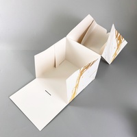Boîte à gâteau en carton écologique avec laminage brillant/mat et impression haute visibilité