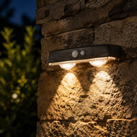Lampe solaire à détecteur de mouvement 1W IP65, LED, étanche, pour extérieur, jardin, mur, escalier, clôture