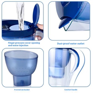 100% bpa-miễn phí điện Máy lọc nước <span class=keywords><strong>Pitcher</strong></span> loại bỏ <span class=keywords><strong>Fluoride</strong></span> chì kim loại nặng tiêu cực ORP tính năng cho hộ gia đình sử dụng - Product Image 3