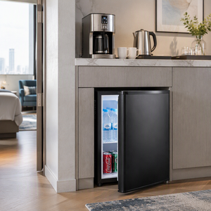 Mini-réfrigérateur compact pour chambre d'hôtel Lingda, prix d'usine, qualité supérieure, 0 dB, silencieux, semi-conducteur, 30 L, 40 L - Product Image 1
