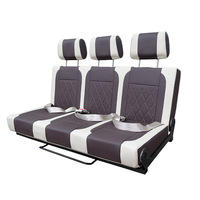 Siège de camping-car personnalisé, transformable en lit, pour fourgonnette ou bus, double face, en éponge de type coréen