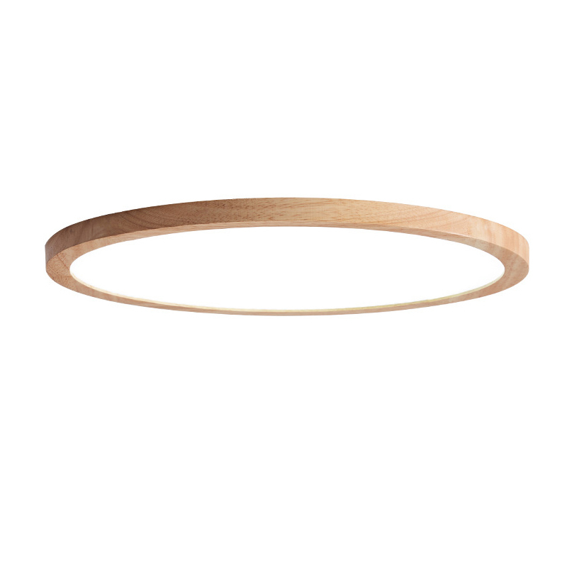 Custom Modern Design Wholesale Round Shape Ceiling Lamp Indoor Bedroom Living Room Wood Ceiling Mounted Led Ceiling Light