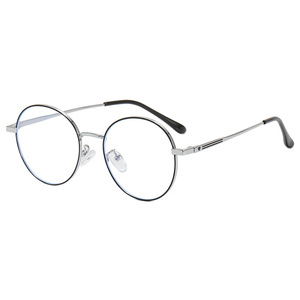 Retro Round Eyeglass Frames 4014 Unisex Anti Blue <b>Light</b> PC Lens Medium Frame Width Standard Nose Bridge - Product Image 4