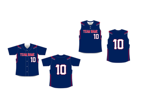 Maillot de baseball personnalisé sans manches à boutons intégraux pour équipe - Product Image 5