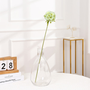 Flores Artificiales de Scabiosa <span class=keywords><strong>Billy</strong></span> Ball, Flores de Seda con Forma de Molino de Viento, Ramo de Flores DIY, Planta Decorativa para Decoración del Hogar y Oficina - Product Image 3