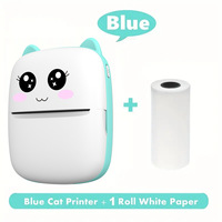 Printer Mini Hitam Putih USB Plastik Nirkabel untuk Pencetakan Foto & Dokumen yang Praktis