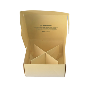 Caja de Cartón Plegable Biodegradable Personalizada para Empacar <span class=keywords><strong>Donuts</strong></span>, Pasteles y Galletas, con Impresión Dúplex, para Snack Bar - Product Image 3