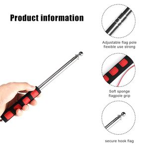 2023 Design personalizzato colorato 100% poliestere telescopico <span class=keywords><strong>a</strong></span> mano retrattile palo di insegnamento asta di insegnamento <span class=keywords><strong>bandiera</strong></span> del cavallo addomesticamento con l'asta - Product Image 2