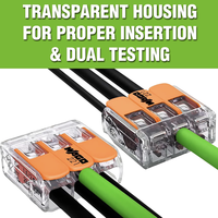 Wagos 221-240/2411 Europe Bornes de tige de commande de connecteur de fil droit pour les borniers d'installation électrique