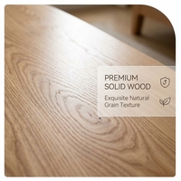 Table basse gigogne en bois de chêne massif naturel, design moderne à 2 niveaux pour salon et chambre, montage facile