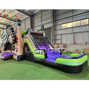 Aire de jeux pour enfants, château gonflable Monster Truck <span class=keywords><strong>Gravedigger</strong></span>, trampolines gonflables - Product Image 1