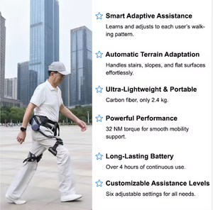 Produit de réadaptation des exosquelettes de jambe : Robot de course, Assistance au mouvement des membres inférieurs, Exosquelette de marche <span class=keywords><strong>pour</strong></span> <span class=keywords><strong>la</strong></span> rééducation - Product Image 2