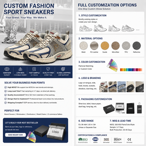 Chaussures de sport rétro pour hommes à faible MOQ, respirantes en maille, personnalisables, légères, décontractées, pour la course, avec logo personnalisé, fabricant - Product Image 3