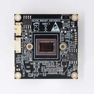 Güvenlik kamerası PCB kartı modülü yeni Starlight tek kurulu 1/2.8 "IMX327 CMOS sensör + GK7205V300 Cortex A7 @ 900MHz