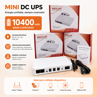 Mini-onduleur DC à batterie lithium NIUNIU avec protection contre la foudre 5V 12V pour téléphone portable, routeur WiFi, caméra IP, bande lumineuse