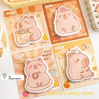 Carnets de notes Capybara Alien, autocollants de planification de haute qualité dignes d'Instagram pour étudiants ; notes adhésives réutilisables, messages, listes de tâches