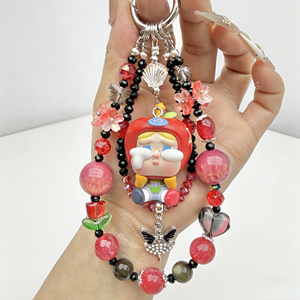 Amplia Variedad de Estilos Disponibles, Cadena para Teléfono con Cuentas de la Figura Crybaby de Pop Mart, Llavero Personalizable para Teléfono - Product Image 5