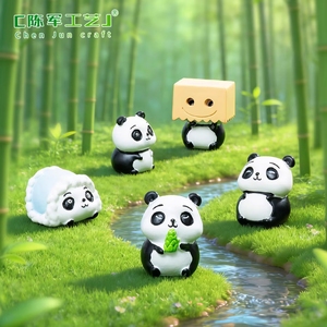 Nuova <span class=keywords><strong>serie</strong></span> Red <span class=keywords><strong>Panda</strong></span> di Weijs: accessori per micro-paesaggistica fai-da-te, <span class=keywords><strong>panda</strong></span> dispettosi e carini che mangiano bambole. - Product Image 1
