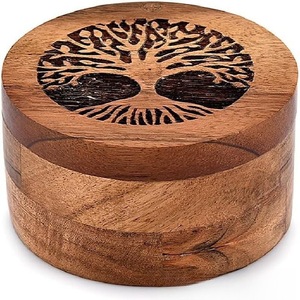 Tempat Abu Jenazah Hewan Peliharaan dari Kayu Akasia Solid Ramah Lingkungan Klasik, untuk Kucing, Anjing, dan Hewan Kecil, Cat Putih, Cetakan Cakar, Kenang-kenangan, Guci Abu Jenazah Hewan Peliharaan - Product Image 6