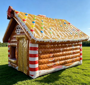 <span class=keywords><strong>Casa</strong></span> de Jengibre Inflable Comercial, Carpa Inflable Navideña para Decoración de Eventos Navideños al Aire Libre - Product Image 3