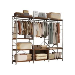 Porte-manteau pliable portable en acier au carbone forgé, résistant à la corrosion, pour chambre à coucher - Product Image 1