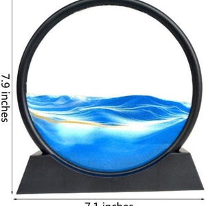 Moderna Decoración Eléctrica Creativa 3D Dinámica de Reloj de Arena con Pintura de Arenas Movedizas para Mesa del Hogar - Product Image 5