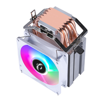 QiuzAim 2/4/6 refroidisseur de processeur de caloduc 90mm pour LGA 2011 prise PWM ventilateur silencieux pour carte mère X79 et processeur de serveur E5