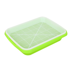 Bandeja de Germinación Hidropónica, Recubierta de Epoxi PP, 32 Celdas, Diseño Rectangular, Bandejas de Vivero Portátiles <span class=keywords><strong>para</strong></span> <span class=keywords><strong>Brotes</strong></span> de Guisantes y Frijoles - Product Image 2