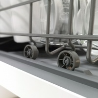 Mini Lavavajillas Moderno de Acero, Electrodoméstico Inteligente para el Hogar, Lavavajillas de Sobremesa, Lavavajillas para Autocaravanas, Ahorro de Energía y Agua para la Cocina