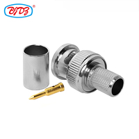 Connecteur RF à sertir de prise mâle 50ohm BNC d'alimentation d'usine pour RG6 LMR300 5D-FB LMR-300 CNT300 câble connecteurs coaxiaux coaxiaux RF