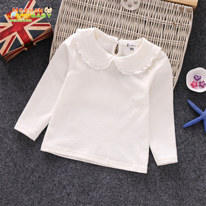Camisas <span class=keywords><strong>de</strong></span> Encaje <span class=keywords><strong>de</strong></span> Algodón <span class=keywords><strong>para</strong></span> <span class=keywords><strong>Niñas</strong></span> Pequeñas, Bebés y Niños Pequeños, Camiseta Blanca <span class=keywords><strong>de</strong></span> <span class=keywords><strong>Manga</strong></span> <span class=keywords><strong>Larga</strong></span> con Logotipo Estampado, <span class=keywords><strong>Blusas</strong></span> - Product Image 6