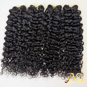 Extensioni per capelli umani ricci burmesi senza grovigli, senza trama, con punta pre-separata, effetto piuma, per unghie e capelli - Product Image 1