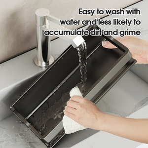 Mensola <span class=keywords><strong>Angolare</strong></span> <span class=keywords><strong>per</strong></span> <span class=keywords><strong>Doccia</strong></span> Autoadesiva Moderna e Resistente in Acciaio Inox Nero Opaco Portaoggetti da Parete <span class=keywords><strong>per</strong></span> Bagno <span class=keywords><strong>Porta</strong></span> <span class=keywords><strong>Shampoo</strong></span> - Product Image 3