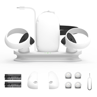 Contrôleurs VR haute vitesse et station de charge pour casque avec kit de batterie pour OQ2
