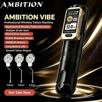 Ambitieus Vibe 2.5/3.5/4.0/4.5mm slaglengte borstelloze motor professionele direct drive draadloze tattoo pen machine voor artiesten lichaamskunst