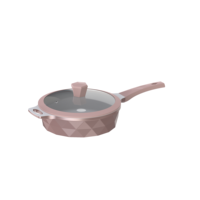 Set Peralatan Masak Anti Lengket Desain Berlian Terbaru dengan Panci dan Peralatan untuk Semua Jenis Kompor, Stok Besar